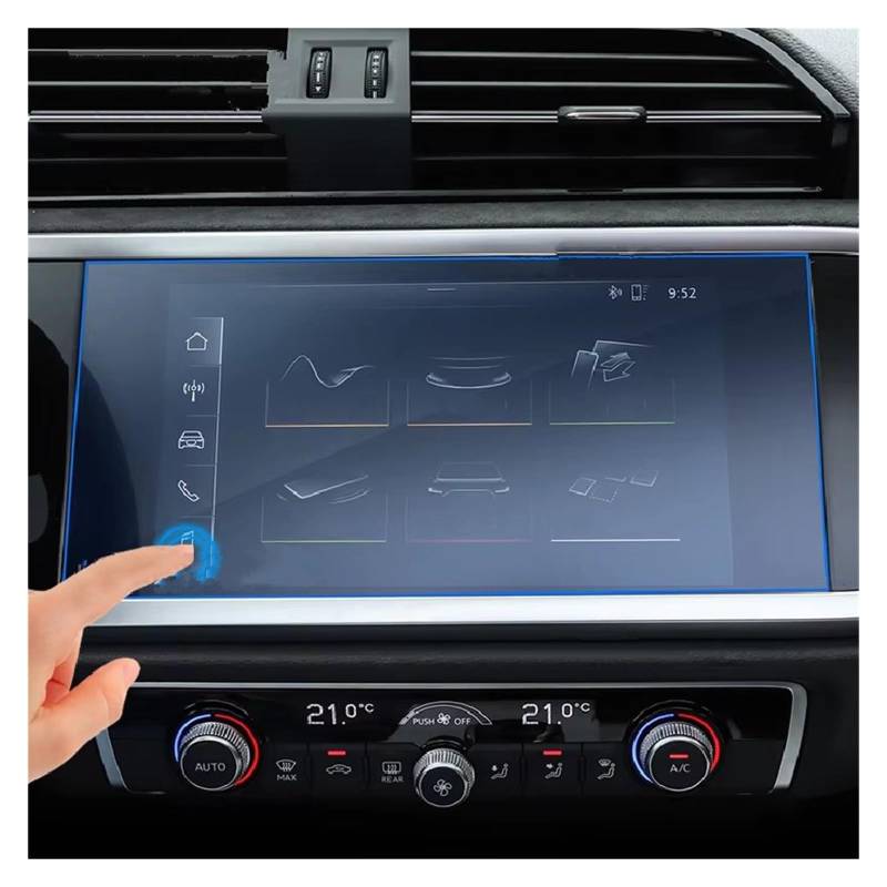 Displayschutz-Folie Für A1 Für Q3 2019 2020 Autonavigationsbildschirm Gehärtetes Glas GPS LCD-Displayschutz Touchscreen Kratzschutzfolie 7 Zoll Schutzfolie von Drkxdt