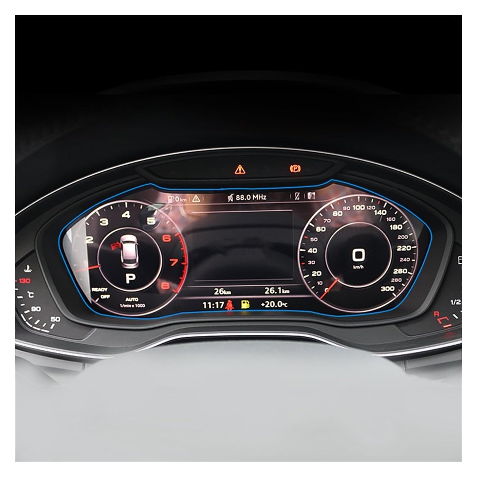 Displayschutz-Folie Für A4 B9 S4 Für A5 S5 Für Q5 2016-2019 Auto GPS Radio Navigation Dashboard Displayschutzfolie LCD Gehärtetes Glas Schutzfolie von Drkxdt