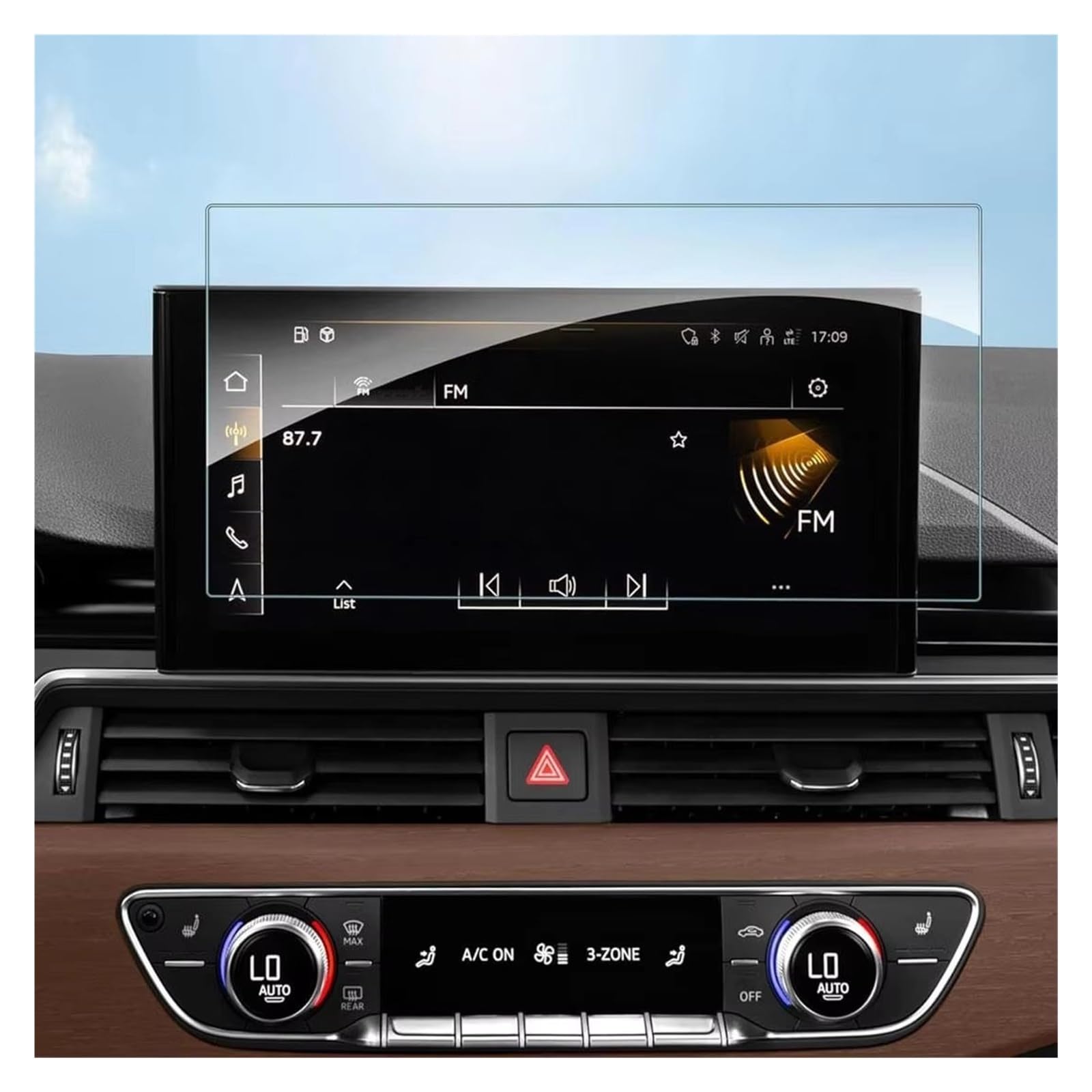 Displayschutz-Folie Für A4 Für A5 S5 2020 2021 2022 Auto GPS-Navigation Kratzfestes Zubehör Displayschutzfolie Aus Gehärtetem Glas Schutzfolie von Drkxdt