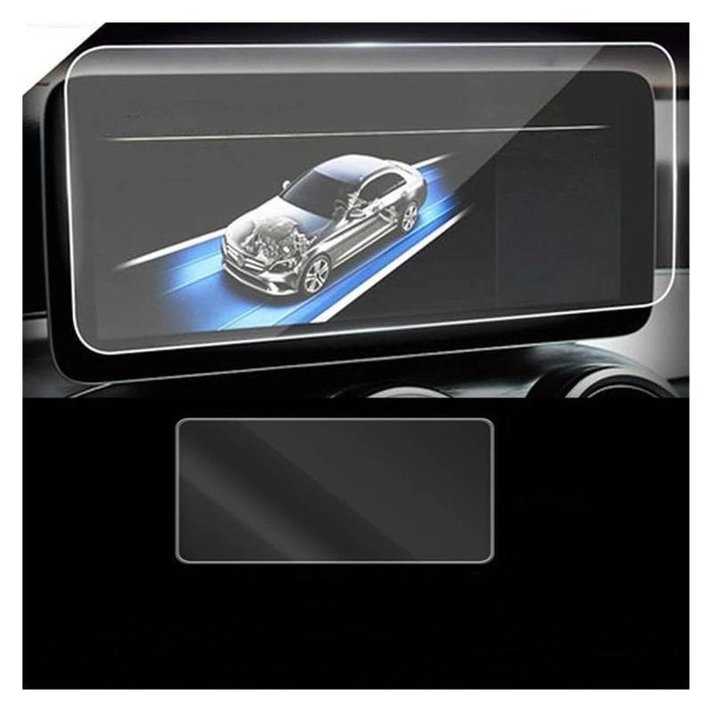 Displayschutz-Folie Für Benz C-Klasse W205 2019–2021 Auto-Armaturenbrett Instrument GPS-Navigation LCD-Bildschirm Gehärtetes Glas Schutzfolie Schutzfolie von Drkxdt