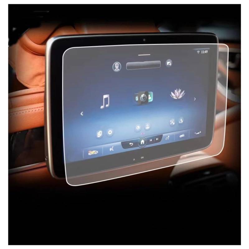 Displayschutz-Folie Für Benz Für EQS 2021 2022 2023 Navigation Rücksitz TV Touchscreen Schutzfolie Gehärtetem Glas Film Schutz Schutzfolie von Drkxdt