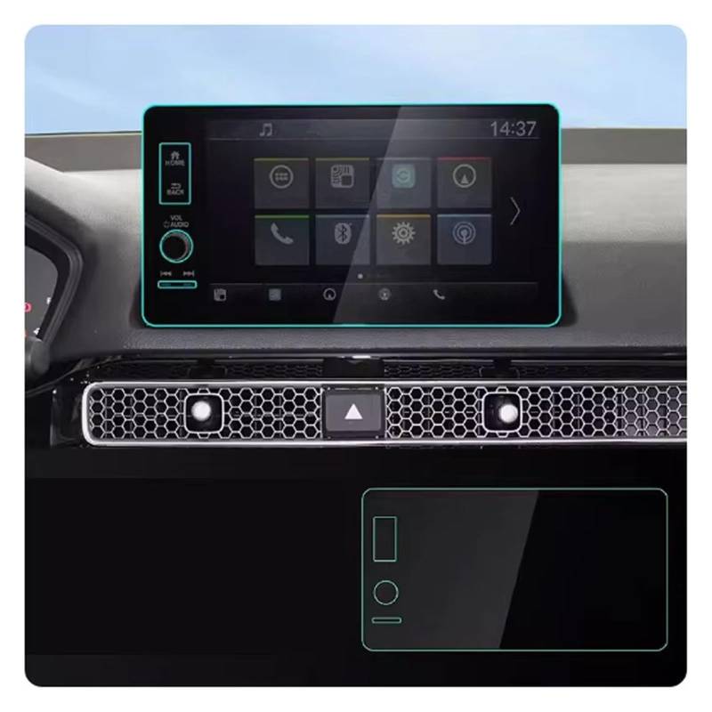 Displayschutz-Folie Für CR-V Für EX-L Sport Für Touring Für Pilot Für HRV Für Civic 2023 2024 9-Zoll-Auto-LCD-GPS-Navigation Displayschutzfolie Aus Gehärtetem Glas Schutzfolie von Drkxdt