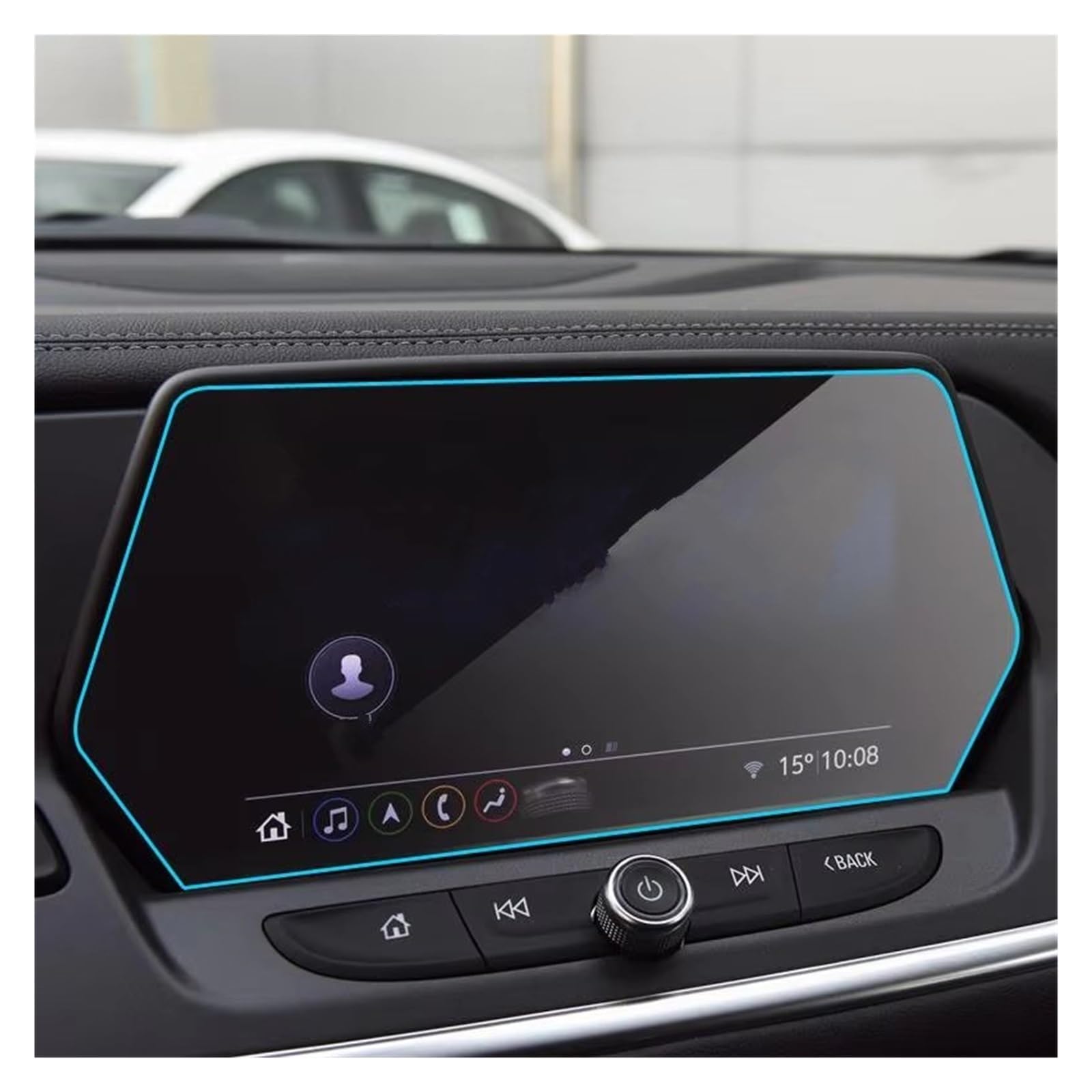 Displayschutz-Folie Für Chevrolet Für Blazer 2019-2021 Auto Infotainment Navigation Schutz Film DVD GPS Multimedia Gehärtetem Glas Screen Protector Schutzfolie von Drkxdt