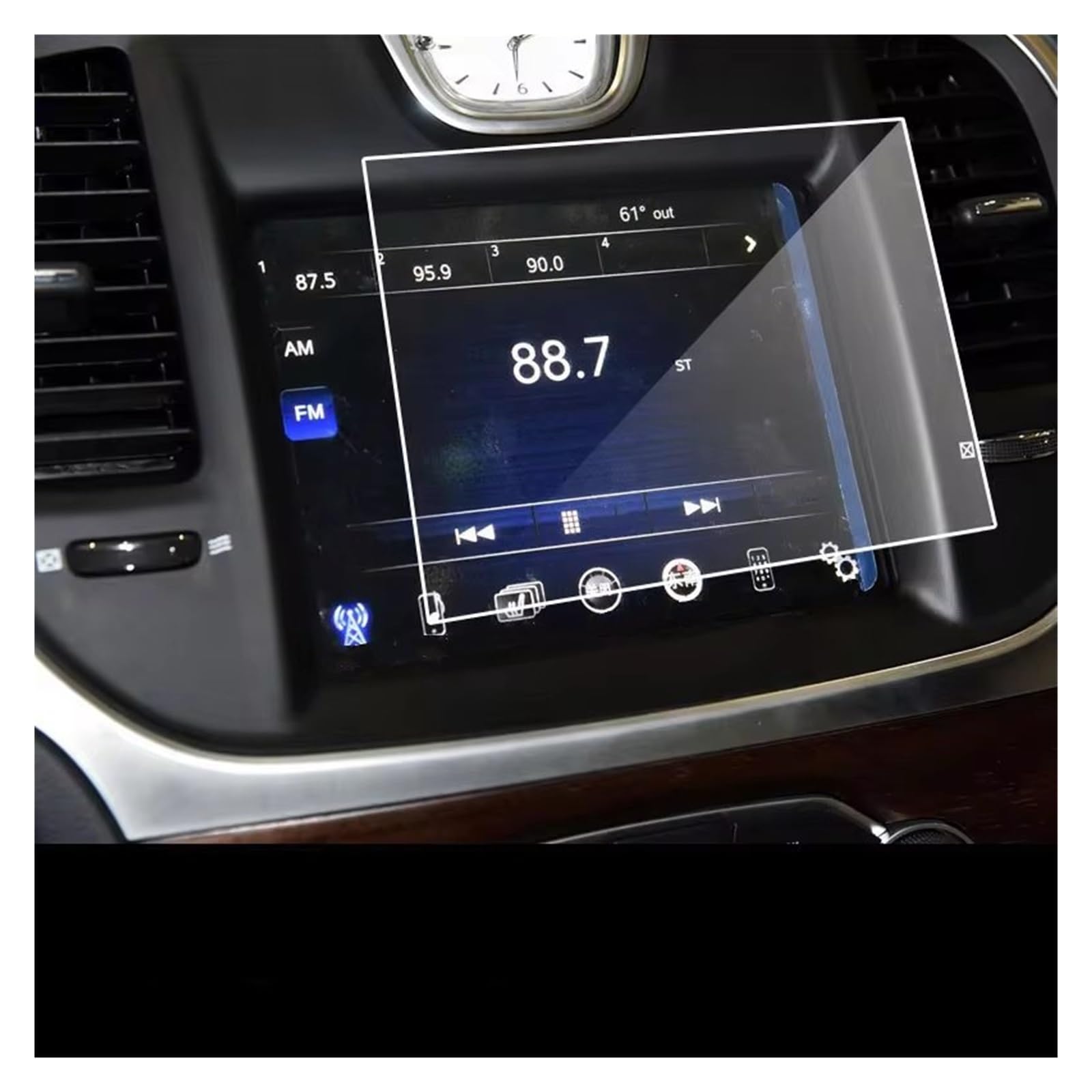 Displayschutz-Folie Für Chrysler 300 300C 300S Für Touring L Limited 2011-2019 8,4 Zoll Gehärteter Glasfilm Auto-Displayschutz Schutzfolie von Drkxdt