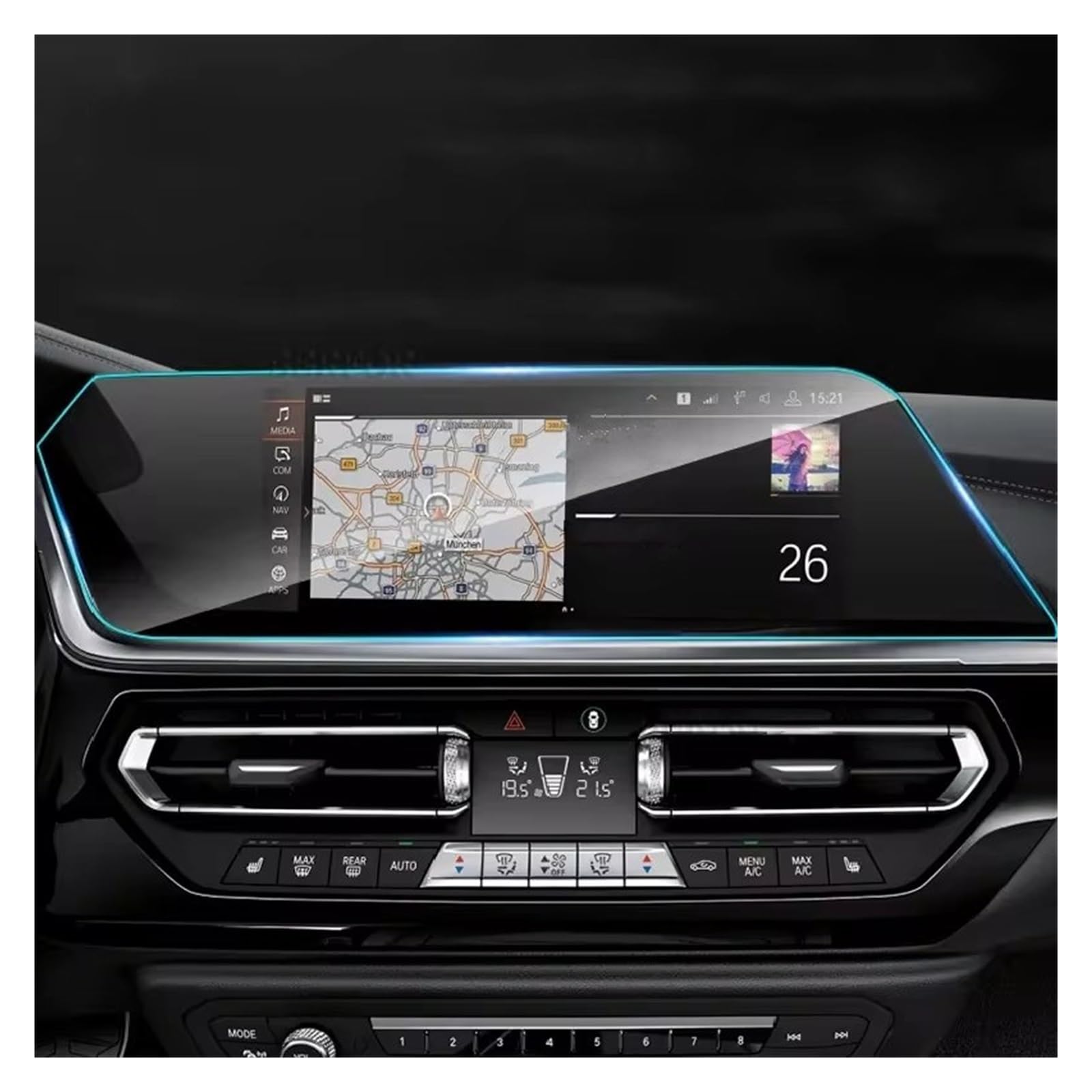 Displayschutz-Folie Für F40 Serie 1 2019-2022 Auto GPS Navigation Schutzfolie LCD Bildschirm TPU Film Displayschutzfolie Anti-Kratz-Folie Refit Schutzfolie von Drkxdt