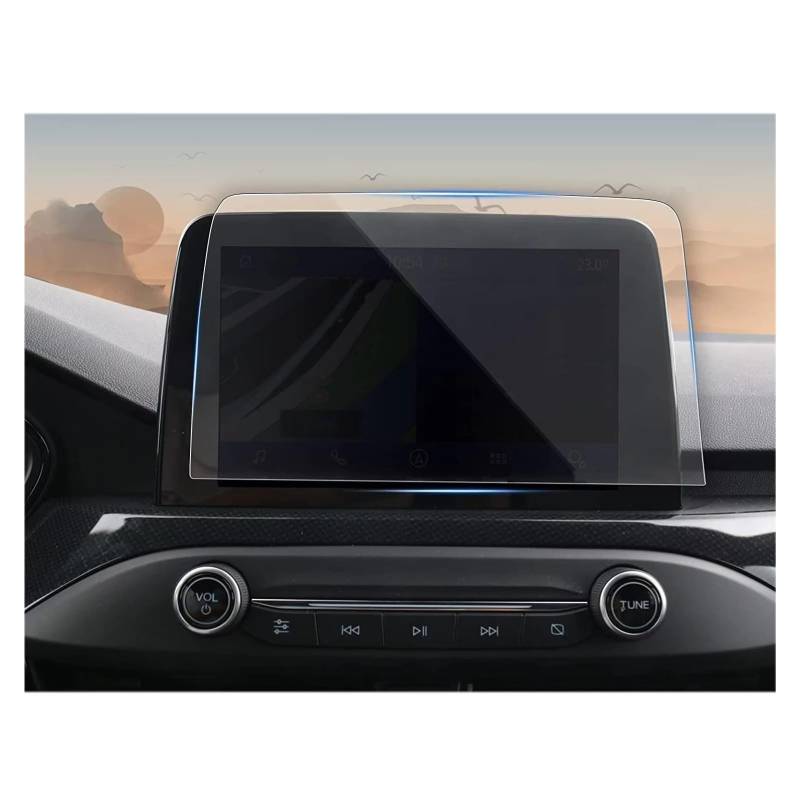 Displayschutz-Folie Für Ford Für Puma Für Ecosport Für Kuga Für Fiesta MK8 Transit/Für Focus MK4/Für Puma MK2 2019–2021 8 Zoll Touchscreen-Schutzfolie Aus Gehärtetem Glas Schutzfolie von Drkxdt