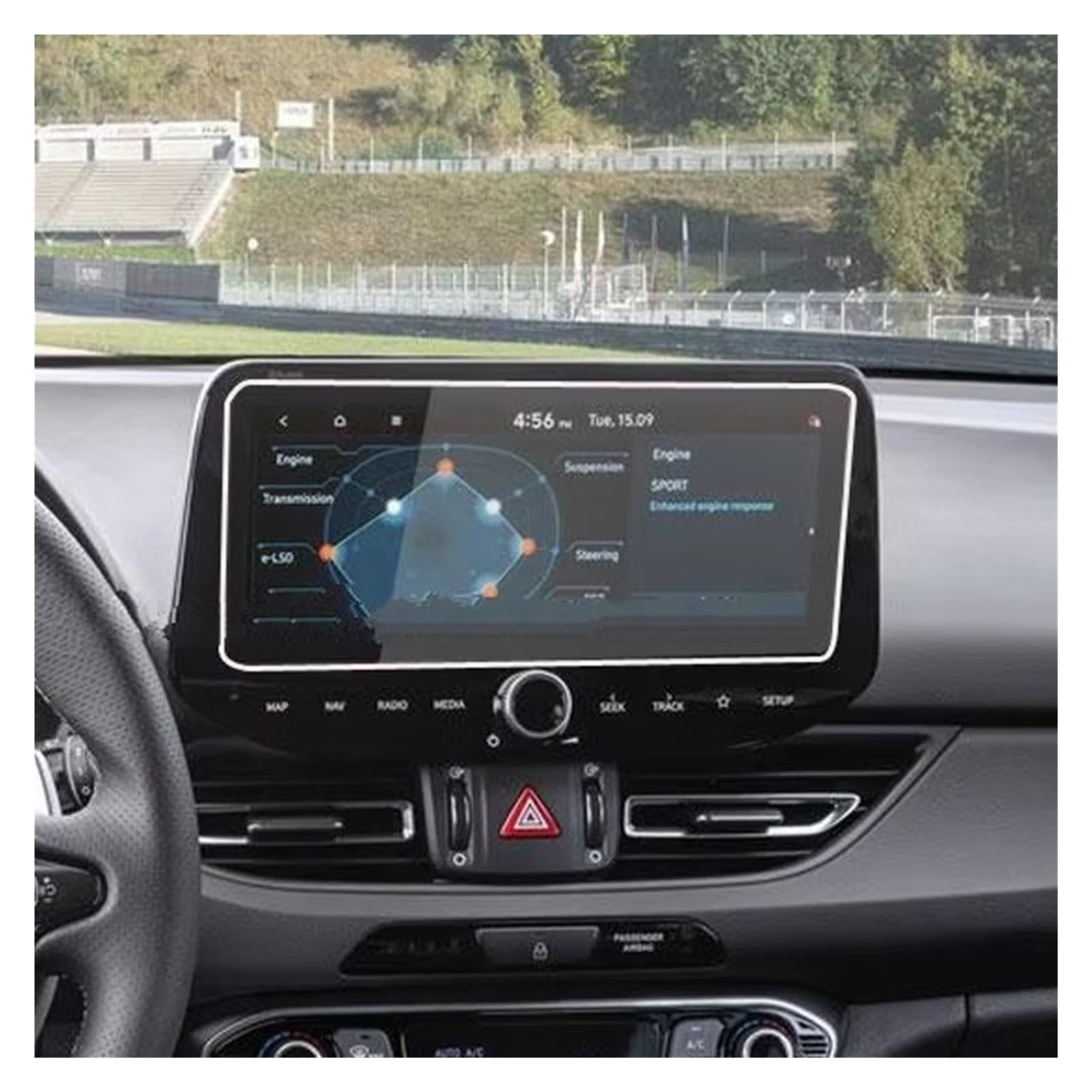 Displayschutz-Folie Für Hyundai Für I30 Für Limousine 2021 2022 10,25 Zoll GPS-Navigationsbildschirm Stahlsteuerung des LCD-Bildschirms Schutzfolie Aus Gehärtetem Glas Schutzfolie von Drkxdt