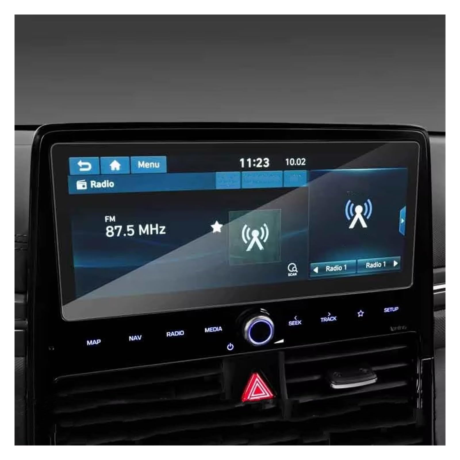 Displayschutz-Folie Für Hyundai Für Ioniq 2020 10,25 Zoll Radio GPS Navigation Gehärtetes Glas Displayschutzfolie Auto Innenraum Aufkleber Kratzfest Schutzfolie von Drkxdt