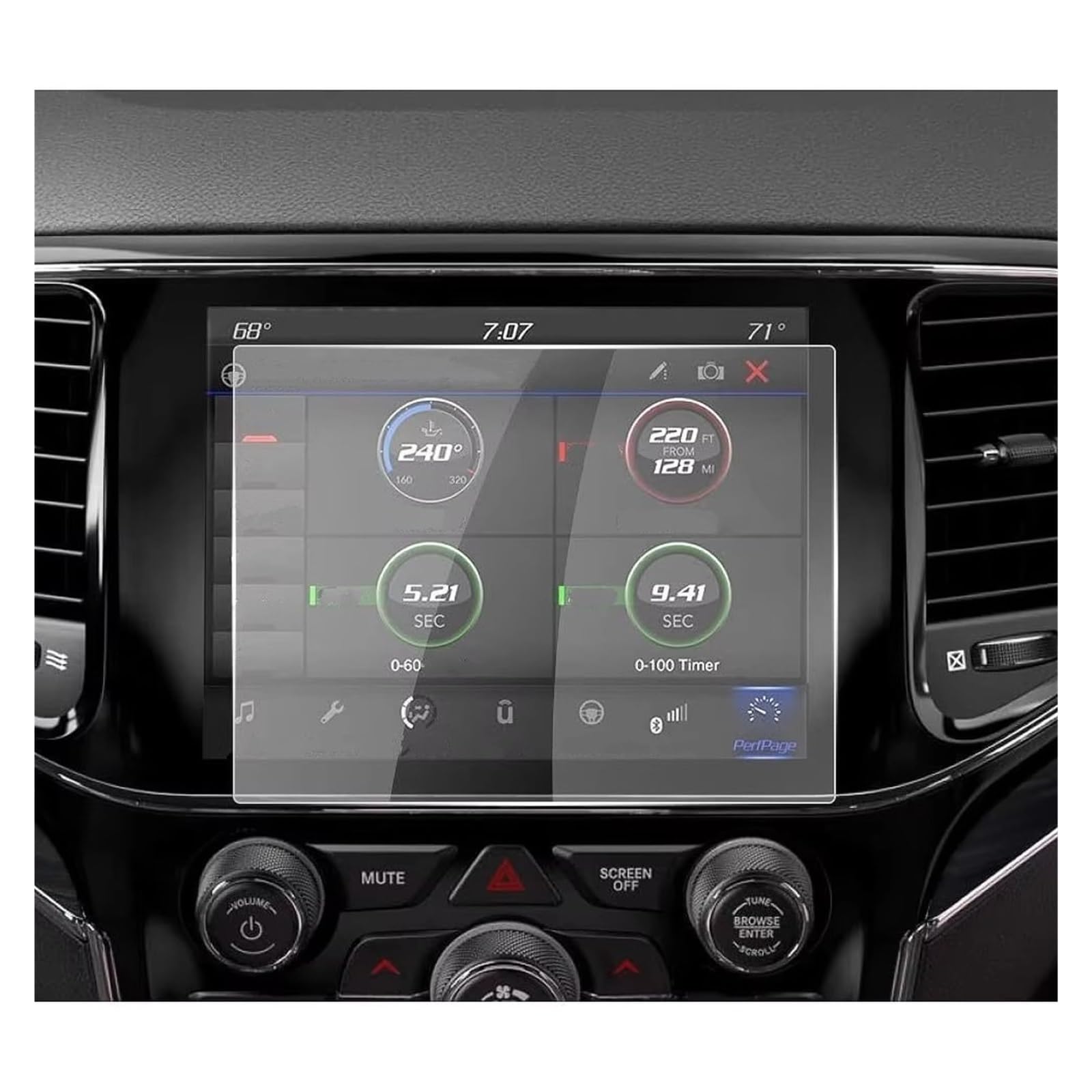 Displayschutz-Folie Für Jeep Für Grand Für Cherokee 2019 2020 2021 Navigation Gehärtetes Glas 8,4 Zoll GPS Displayschutzfolie Displayschutzfolie Schutzfolie von Drkxdt