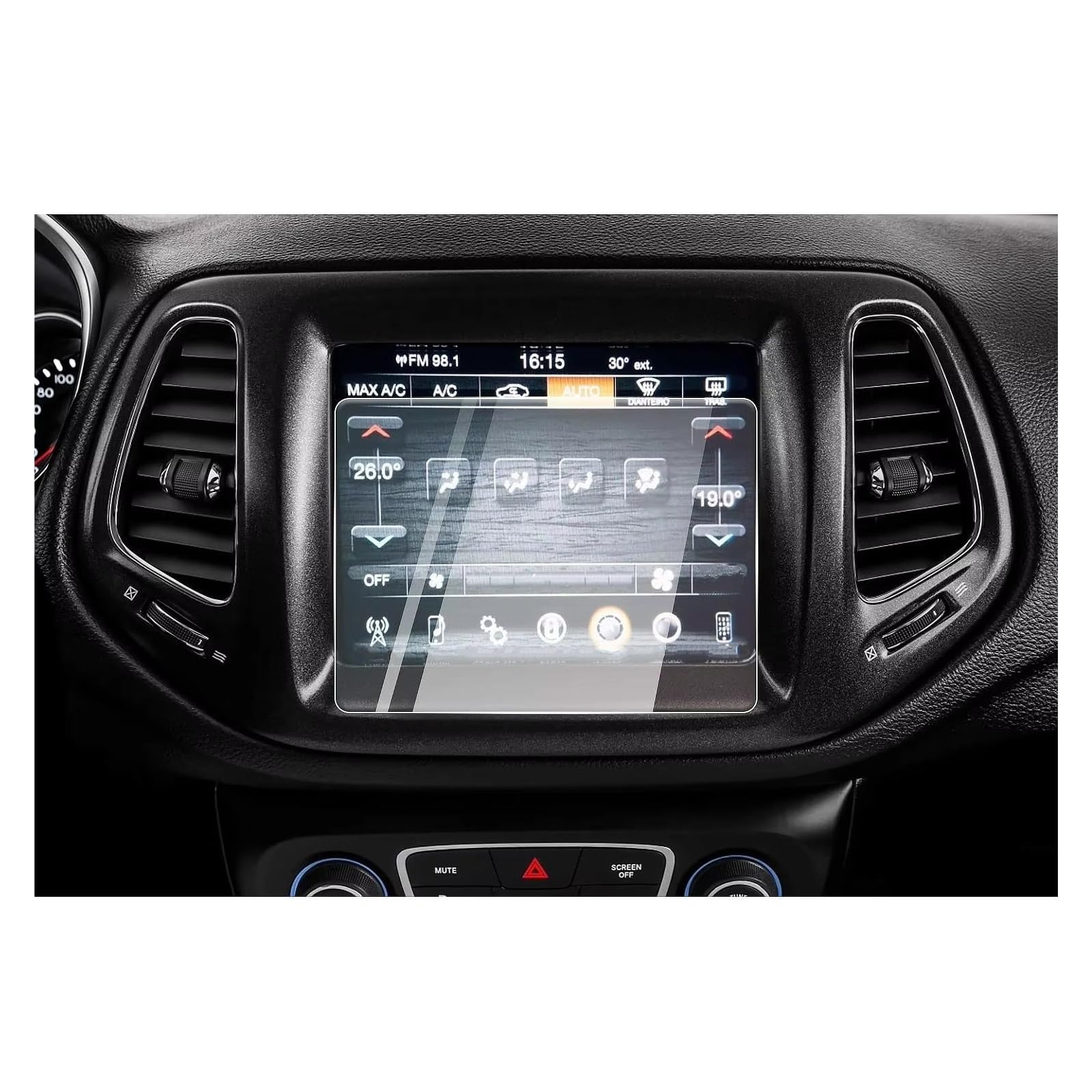 Displayschutz-Folie Für Jeep Für Kompass 2019 2018 2017 8,4 Zoll LCD GPS Navigation Gehärtetem Glas Touchscreen Schutzfolie Schutzfolie von Drkxdt