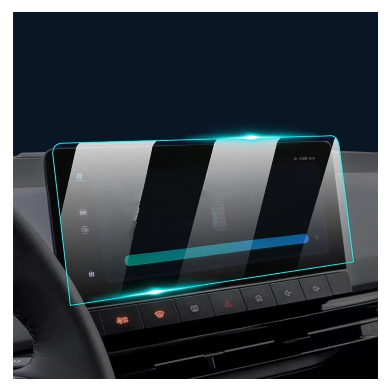 Displayschutz-Folie Für MG Für Mulan Für MG4 2021 2022 2023 Auto-Infotainment-Radio GPS-Navigations-Armaturenbrett Displayschutzfolie Aus Gehärtetem Glas Schutzfolie von Drkxdt