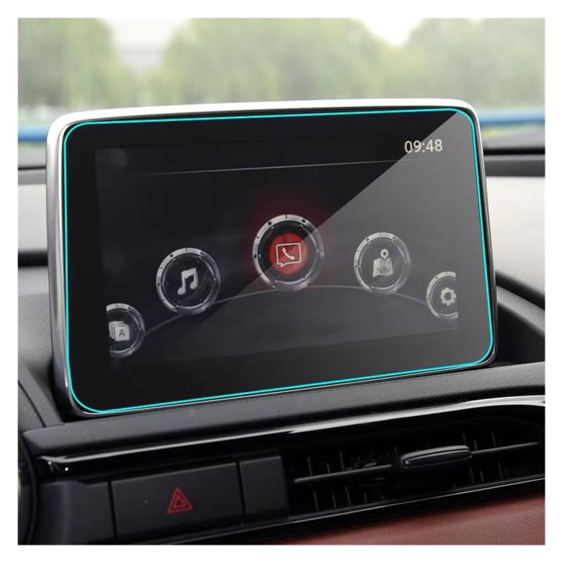 Displayschutz-Folie Für Mazda Für CX-3 Für CX-4 Für MX-5 2015 2016 2017 2018 2019 Auto Displayschutzfolie Aus Gehärtetem Glas Aufkleber GPS Multimedia LCD-Schutz Schutzfolie von Drkxdt