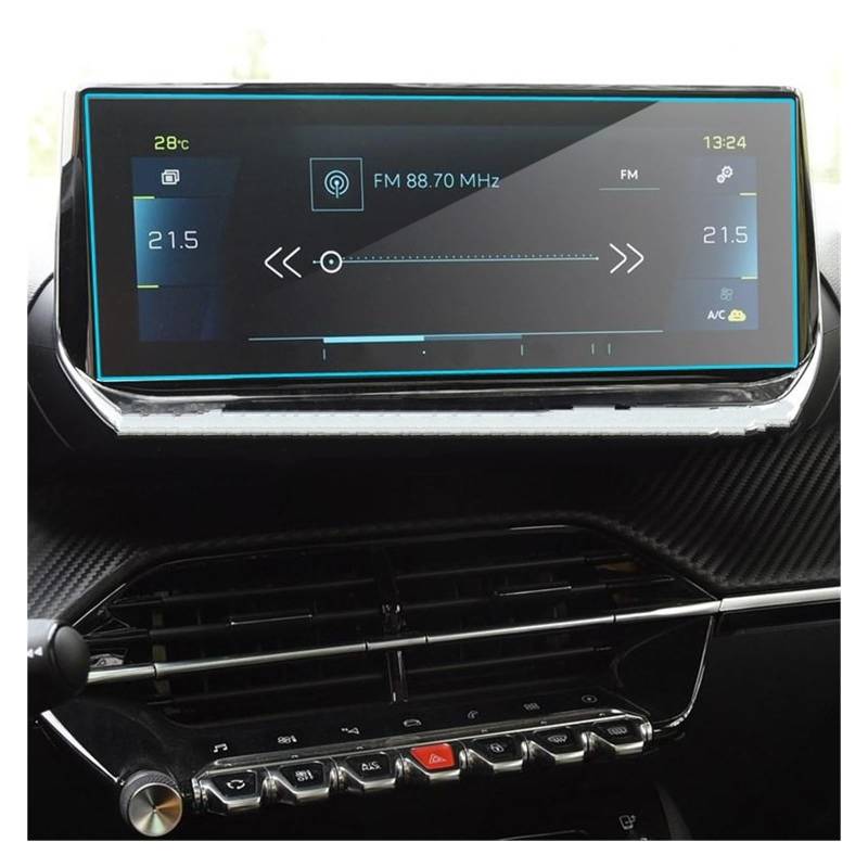 Displayschutz-Folie Für Peugeot 2008/E2008 2020 7 Zoll 10 Zoll GPS Navigation Radio Touch Center Displayschutzfolie Aus Gehärtetem Glas Schutzfolie von Drkxdt