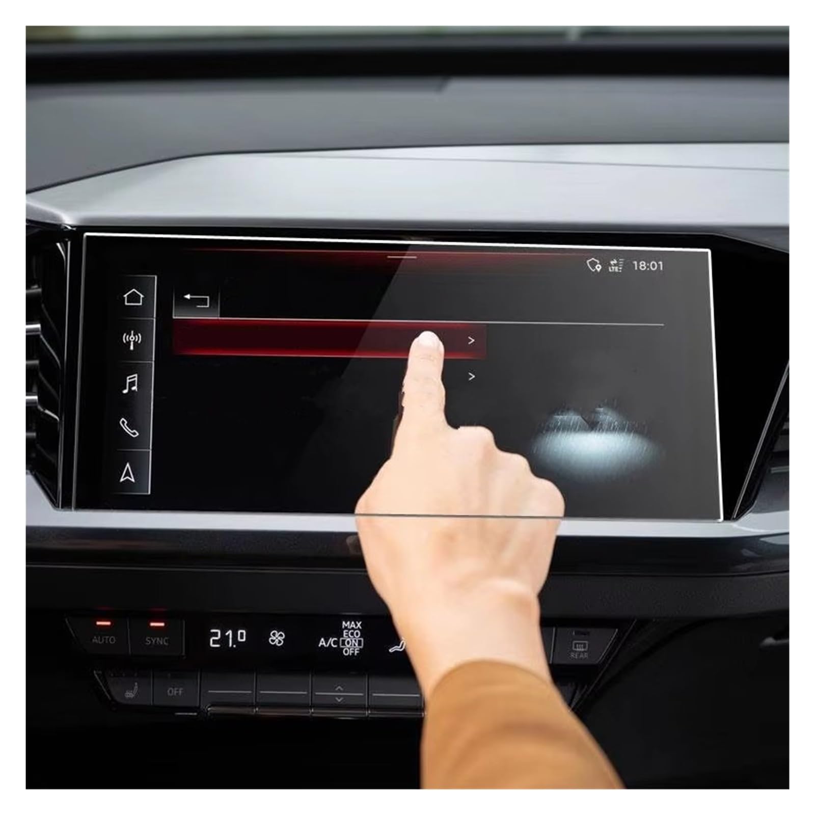 Displayschutz-Folie Für Q4 Für E-tron 2022 11,6 Zoll Autoradio GPS Navigation Infotainmentsystem Film Displayschutzfolie Aus Gehärtetem Glas Schutzfolie von Drkxdt