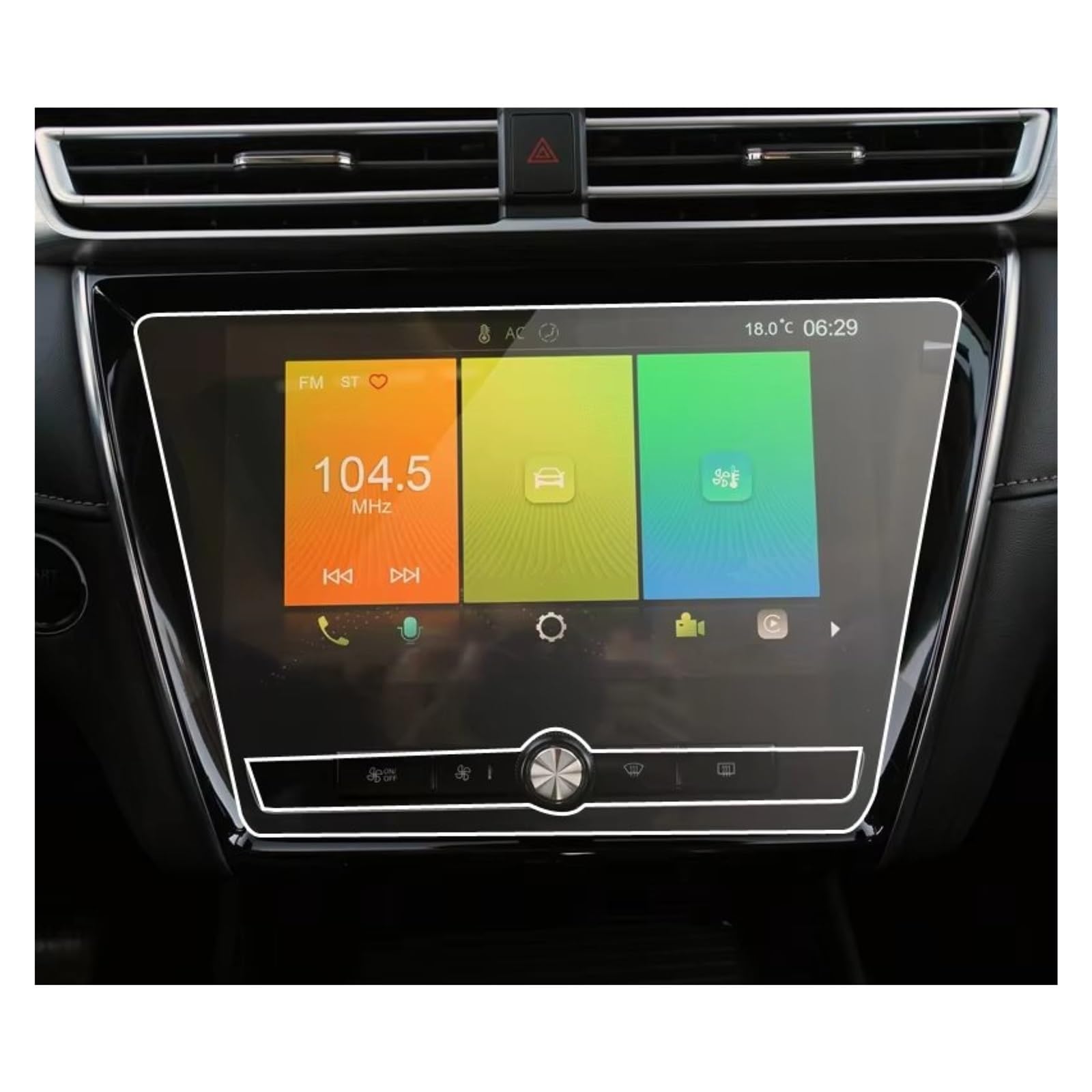 Displayschutz-Folie Für Roewe Für I5 Für Ei5 2019-2020 Auto-GPS-Navigationsfolie LCD-Bildschirm Gehärtetes Glas Schutzfolie Anti-Kratzfolie Schutzfolie von Drkxdt