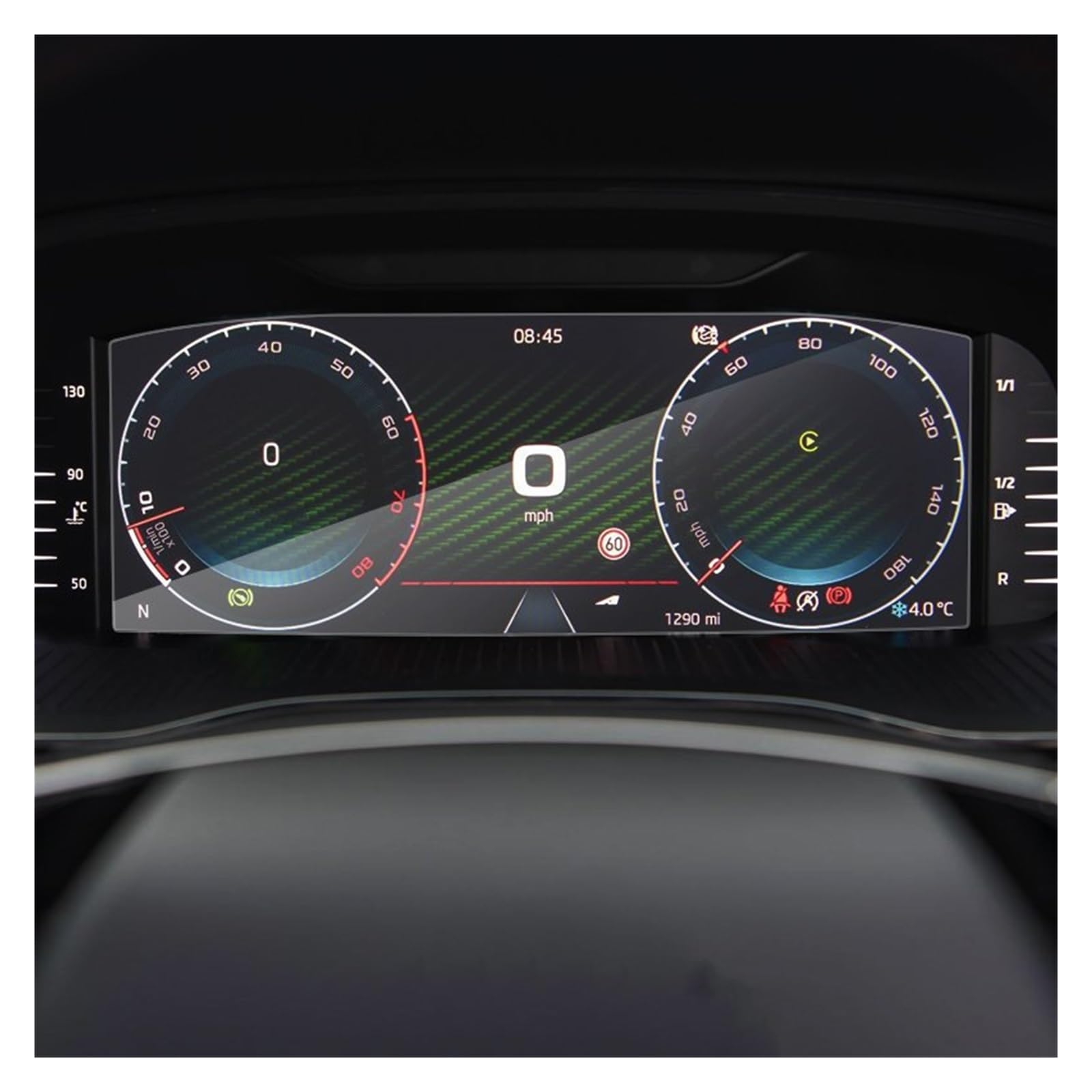 Displayschutz-Folie Für Skoda Für Octavia MK4 2020-Heute Dashboard Film Auto Styling GPS Navigation Bildschirm Gehärtetem Glas Schutz Film Aufkleber Schutzfolie von Drkxdt