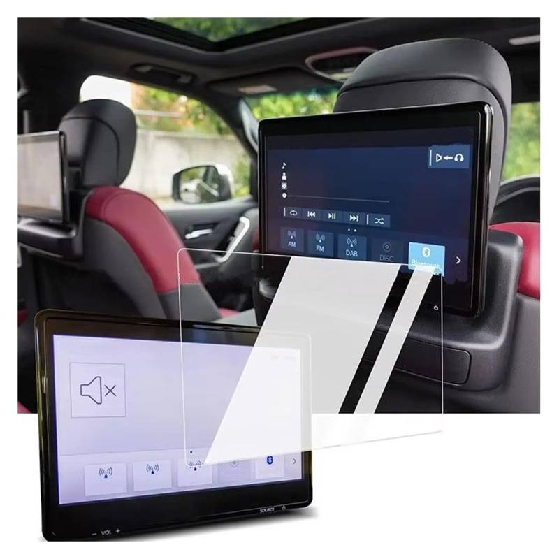 Displayschutz-Folie Für Toyota Für Land Für Cruiser LC300 2016-2021 11,6-Zoll-Rücksitz-TV-Touchscreen-Bildschirm Kratzfest 2 Stück PET-Schutzfolie Schutzfolie von Drkxdt