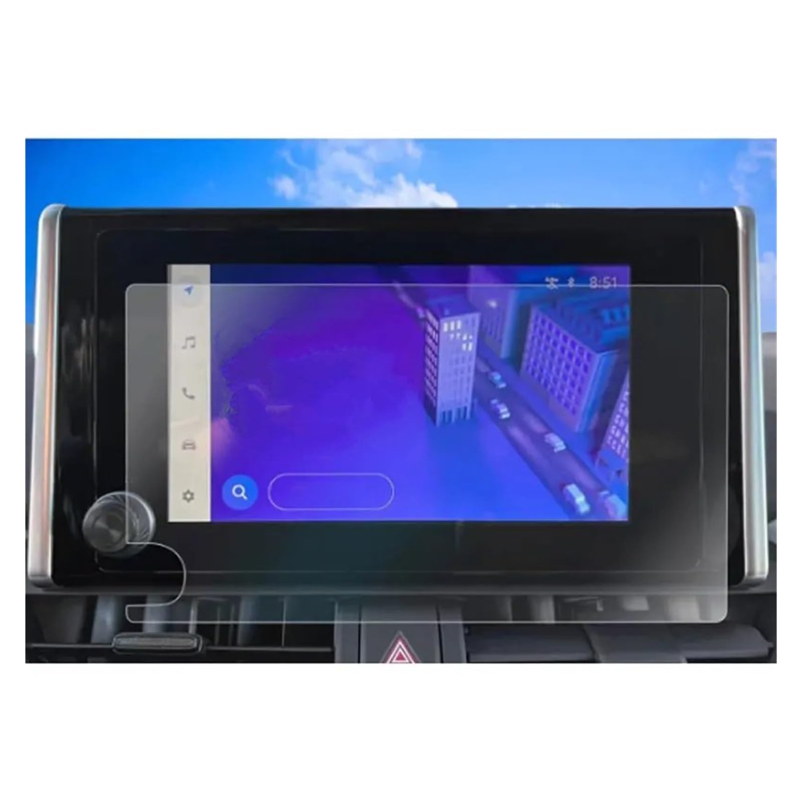 Displayschutz-Folie Für Toyota Für RAV4 2023 2024 Auto LCD GPS Navigation Gehärtetem Glas Touch Screen Film Protector Schutzfolie von Drkxdt