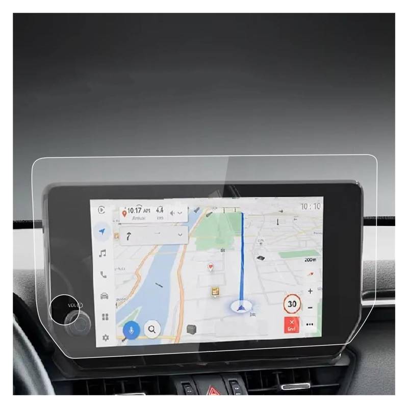 Displayschutz-Folie Für Toyota Für RAV4 50 Serie 2023 10,5 Zoll Auto-Infotainment-GPS-Navigationsdisplay Schutzaufkleber Displayschutz Aus Gehärtetem Glas Schutzfolie von Drkxdt