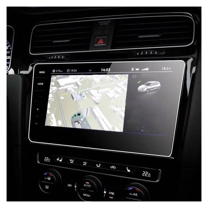 Displayschutz-Folie Für VW Für Golf 7 7.5/Facelift 2018-2020 9,2 Zoll Infotainmentsystem Auto Navigation Film GPS Gehärtetem Glas Displayschutzfolie Schutzfolie von Drkxdt