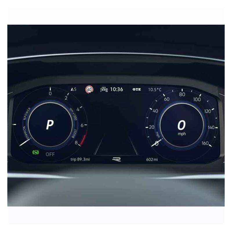 Displayschutz-Folie Für VW Für Tiguan 2021 2022 Auto Navigation Dashboard Gehärtetem Glas LCD Screen Schutz Film Innen Zubehör Aufkleber Schutzfolie von Drkxdt