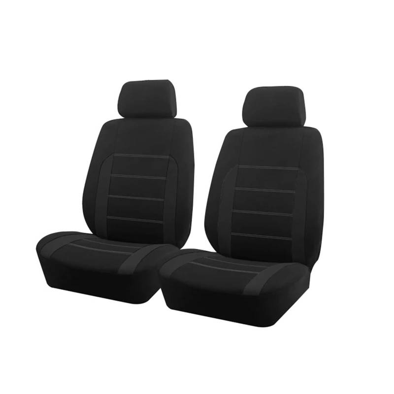 Drkxdt Auto Schonbezüge Universal Autositzbezüge Für Die Meisten Autos SUV LKW Polyestergewebe Sitzbezüge Für Autos Komplettset Innenausstattung Autositzbezüge(Black 2 seat) von Drkxdt