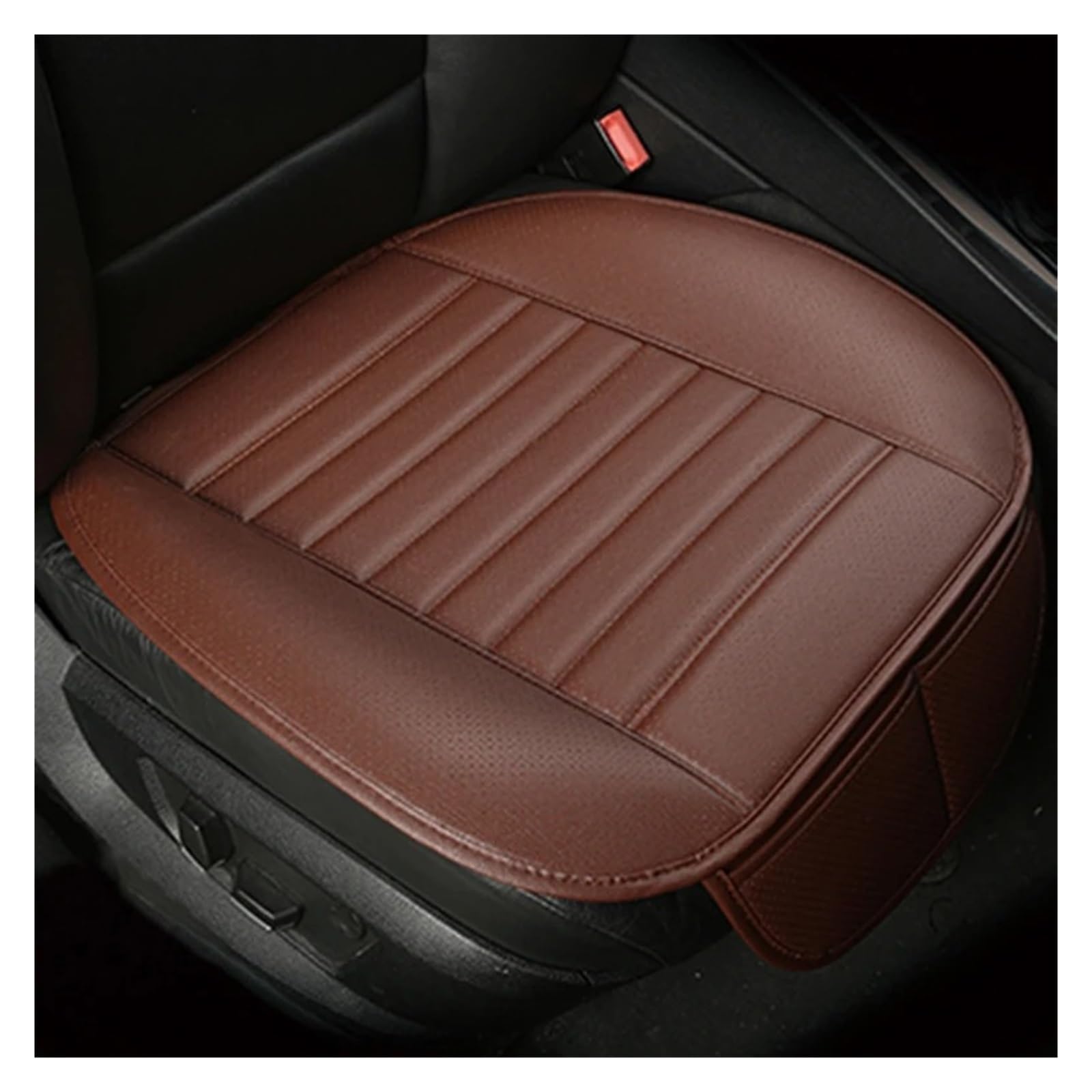 Drkxdt Auto Schonbezüge Universal Sitzkissen Aus Leder Für Captur Für Logan Für Kadjar Für Traffic Für Scenic Für Armlehne Autozubehör Autositzbezüge(1 seat Coffee) von Drkxdt