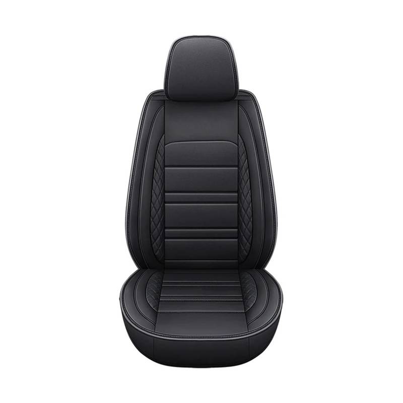 Drkxdt Auto Schonbezüge Universeller Autositzbezug Aus Leder Für Opel Für Corsa D Für Insignia Für Vivaro Für Astra K J H Für Grandland X Für Zafira B Autositzbezüge(1piece-Black) von Drkxdt