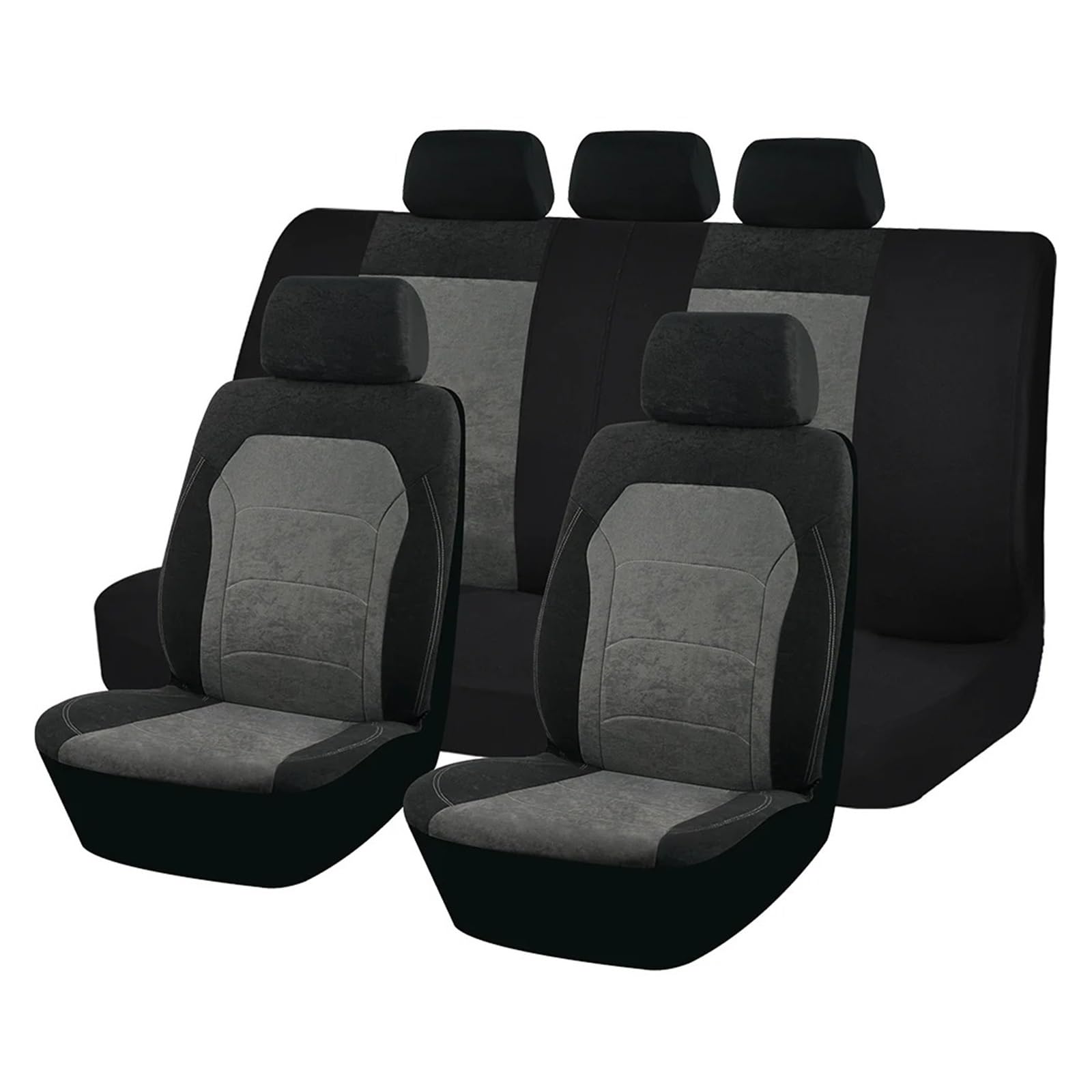 Drkxdt Auto Schonbezüge Winter Autositzbezüge Universalgröße Flanell 2MM Schwamm Für Die Meisten Autos SUV LKW Van Autozubehör Innenausstattung Autositzbezüge(5 seat Set) von Drkxdt