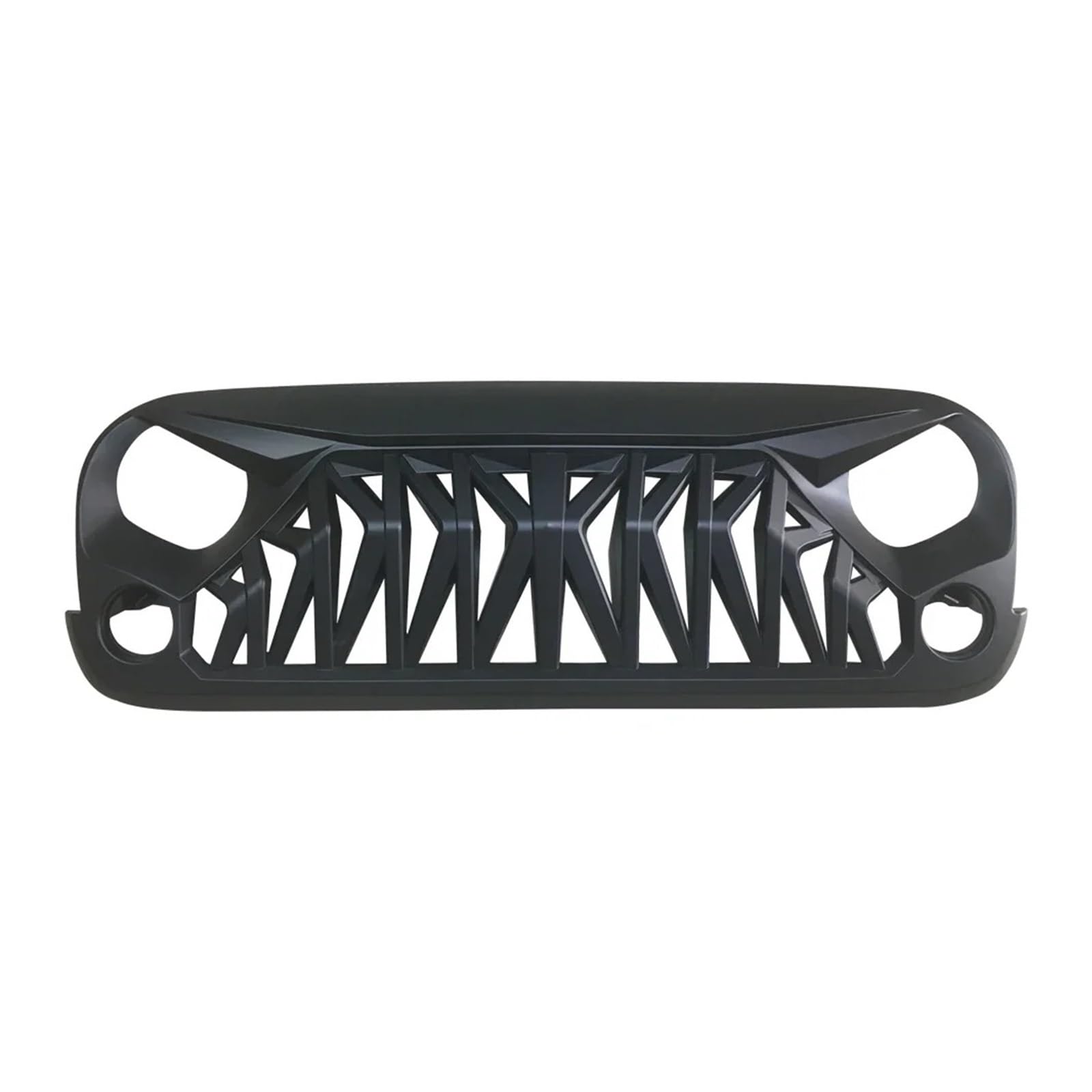 Front Kühlergrille Angry Style Grille Auto Frontstoßstange Grill Mesh Grill Racing Grills Für Jeep Für Wrangler Für JK 07+ Auto Front Gitter von Drkxdt