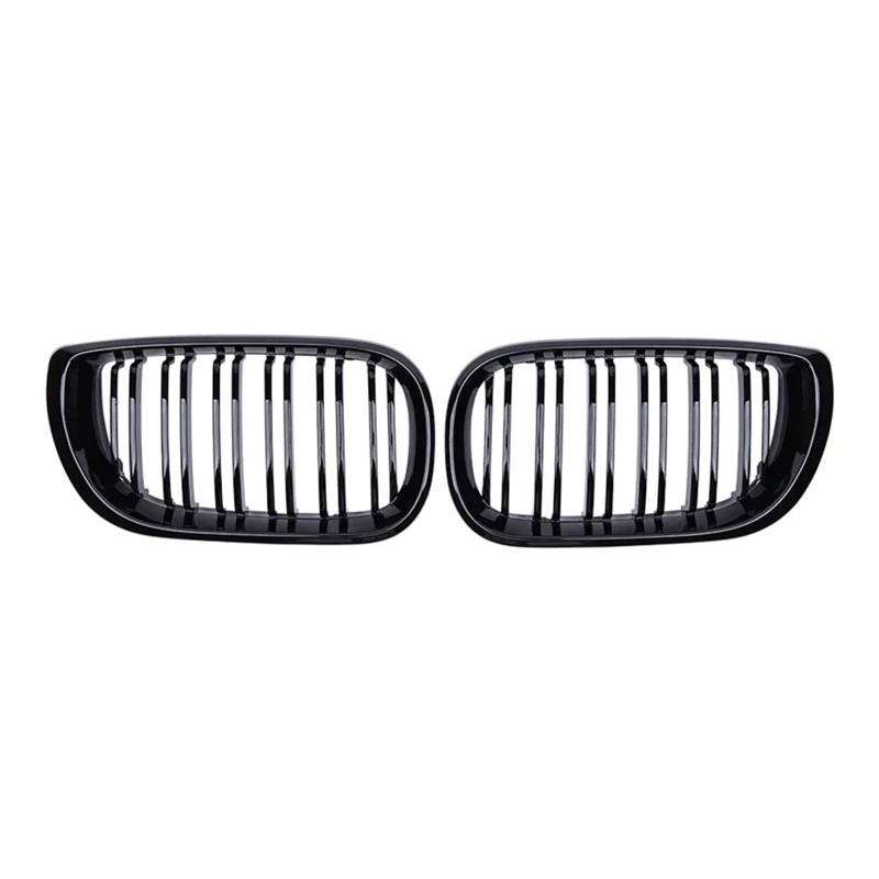 Front Kühlergrille Auto Front Niere Grill Glanz Schwarz Grille Doppel Lamellen Haube Racing Grills Für 3 Serie Für E46 4 Tür 2002 2003 2004 2005 Auto Front Gitter von Drkxdt