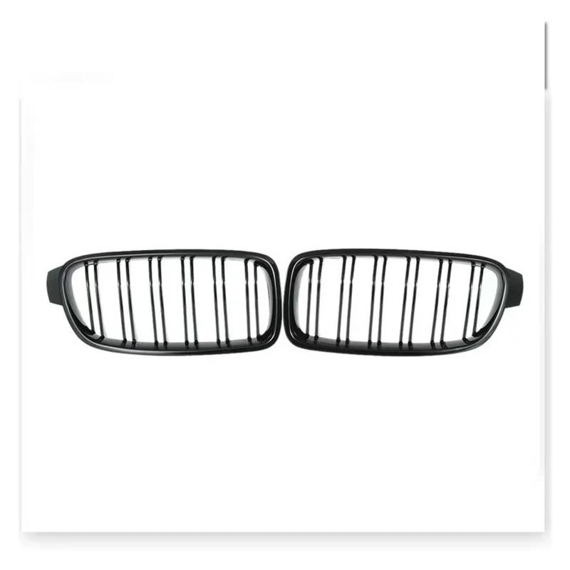 Front Kühlergrille Auto Front Sport Grill Nieren Gitter Grill Für 3-Serie Für F30 Für F31 Für F35 Für 320i Für 320d Für 325i 2013 2014 2015 2016 2017 2018 2019 Auto Front Gitter(Gloss Black 2) von Drkxdt