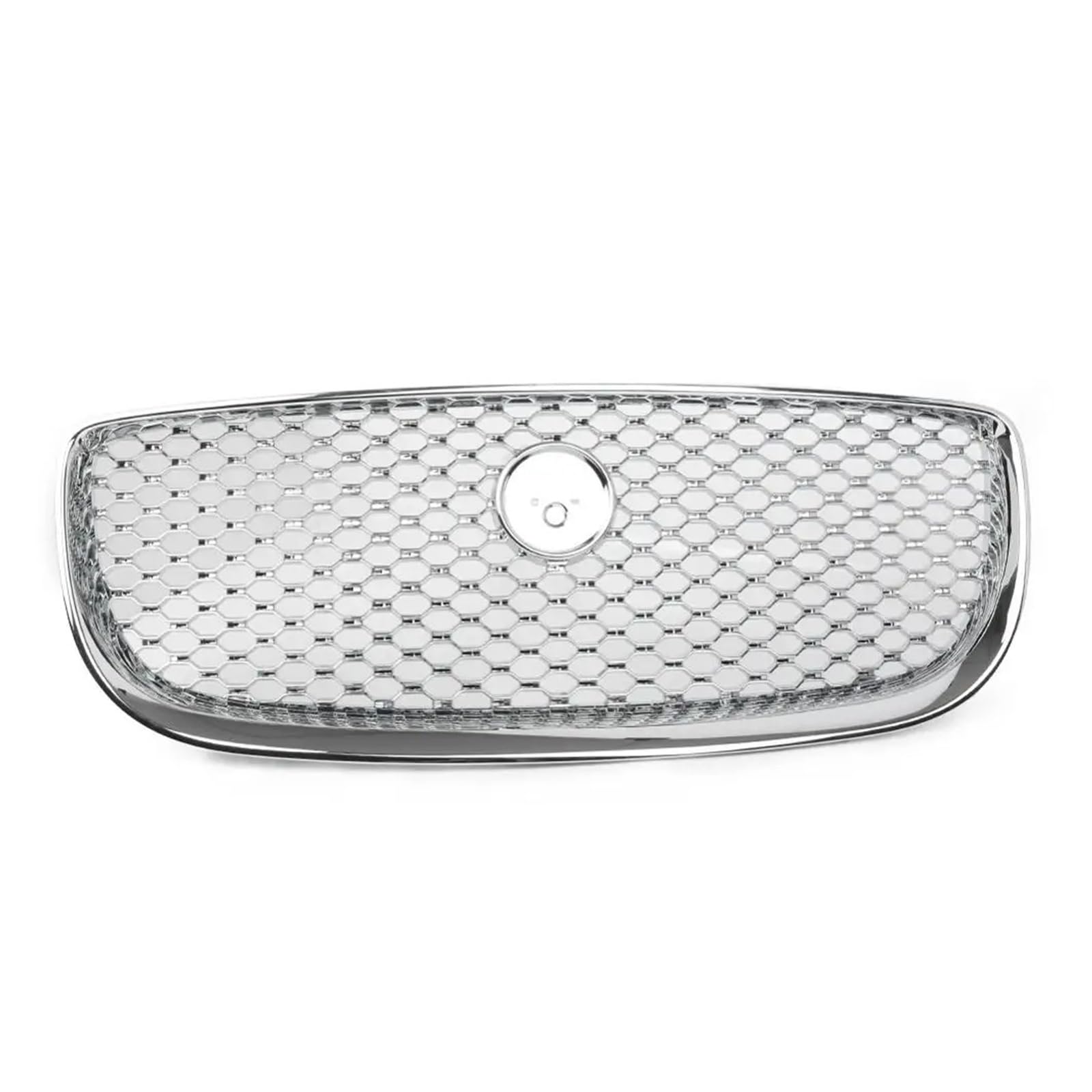 Front Kühlergrille Auto Front Stoßstange Oberen Mitte Grille Racing Gitter ABS Kühler Mesh Grill Schutz Abdeckung Für Jaguar Für XJ 2016 2017 2018 Auto Front Gitter(Silber) von Drkxdt