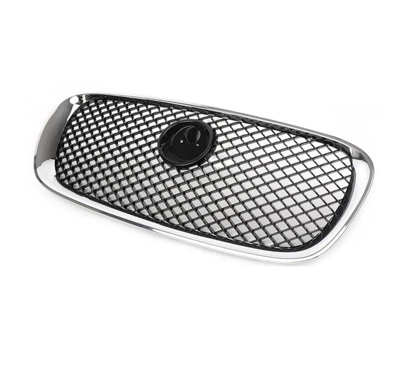 Front Kühlergrille Auto Frontschürze Kühlergrill Oberen Mesh Grill Für Jaguar Für X250 Für XF Für XFR Für XFRS 2008-2011 Racing Kühlergrill Abdeckung Auto Front Gitter(Grey) von Drkxdt