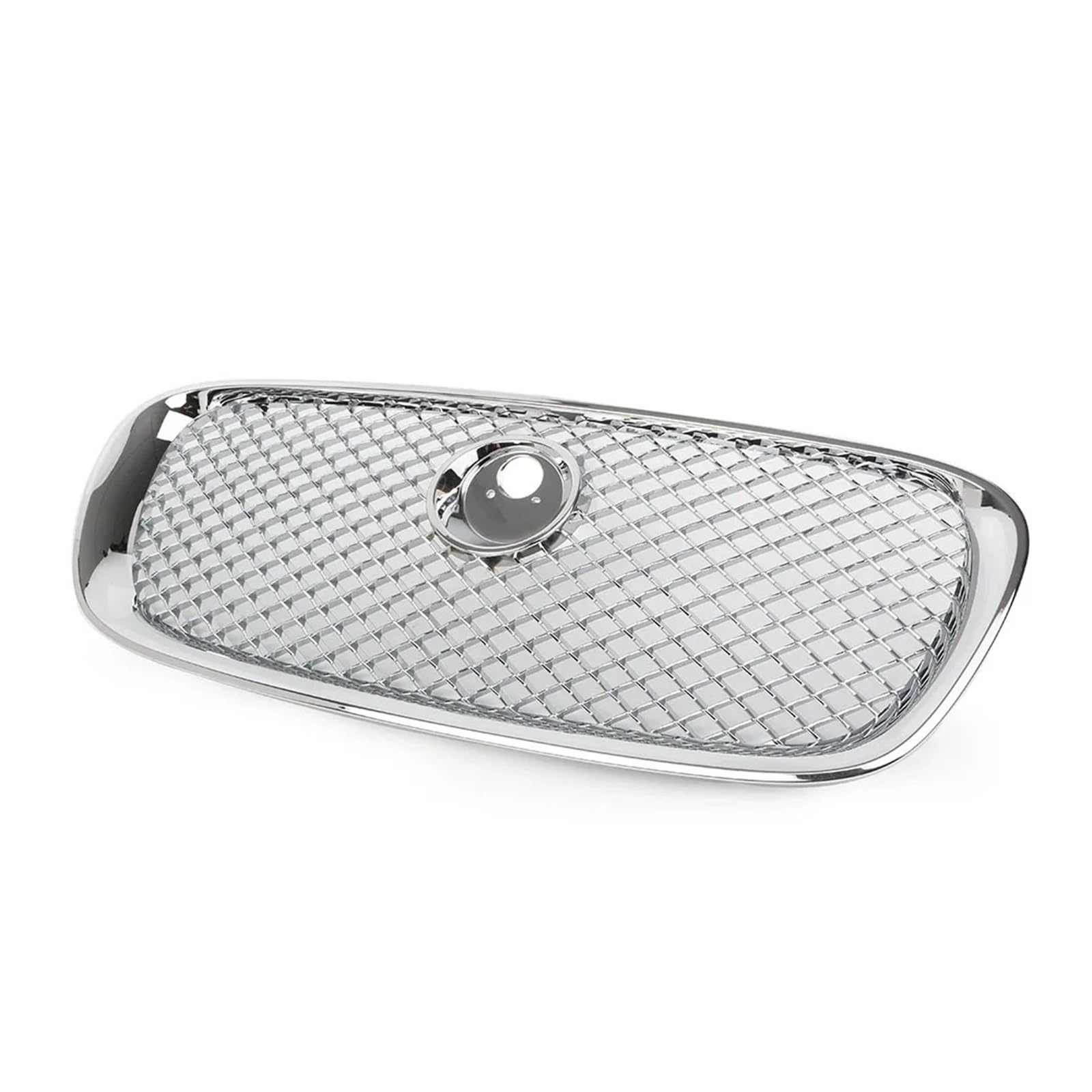 Front Kühlergrille Auto Frontschürze Kühlergrill Oberen Mesh Grill Für Jaguar Für X250 Für XF Für XFR Für XFRS 2008-2011 Racing Kühlergrill Abdeckung Auto Front Gitter(Silber) von Drkxdt