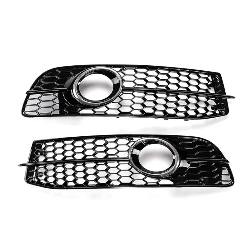 Front Kühlergrille Auto-Nebelscheinwerferrahmen Vorne Unterer Stoßfängergrill Gitter Lünettenabdeckung Mit Lampenloch Passend Für A6 Für C6 Für S-Linie 2008-2011 Auto Front Gitter von Drkxdt