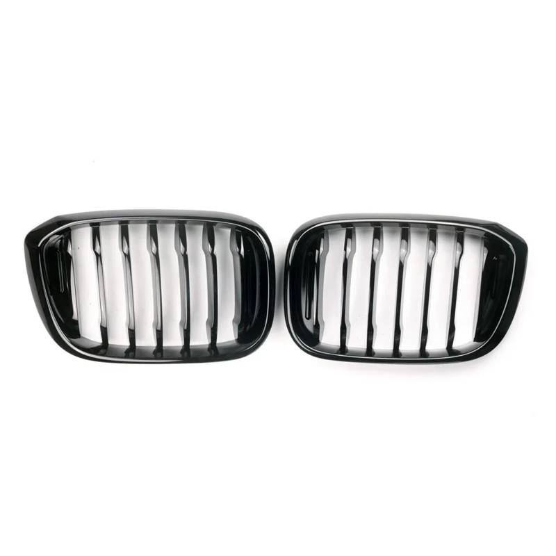 Front Kühlergrille EIN Lamellengrill Vorne Nierengitter Für X3 Für X4 Für G01 Für G02 Für G08 2018 2019 2020 2021 Glänzend Schwarz Renngrills Auto-Styling Auto Front Gitter(Gloss Black Single) von Drkxdt