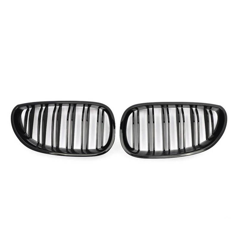 Front Kühlergrille Front Carbon Niere Sport Gitter Haube Grill Für E60 Für E61 2003 2004 2005 2006 2007 2008 2009 Für M5 Für 525i Für 528i Für 528xi Auto Front Gitter(Bright Black) von Drkxdt