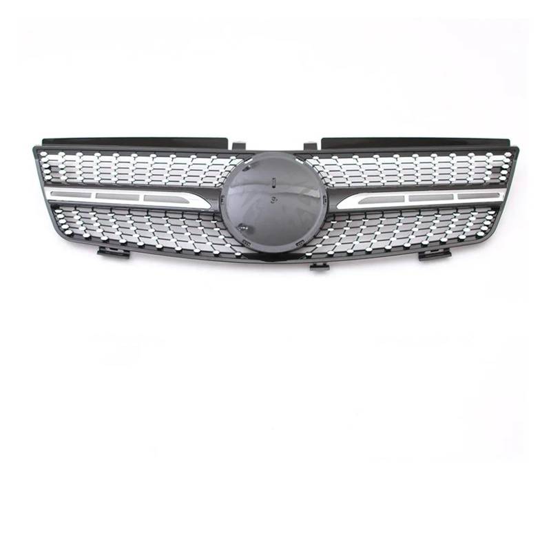 Front Kühlergrille Front Racing Grille Front Stoßstange Grille Für Für Benz Für ML-Klasse Für W164 2005 2006 2007 2008 Für ML320 Für ML350 Für ML500 Auto Front Gitter(Diamond-Chrome Black) von Drkxdt