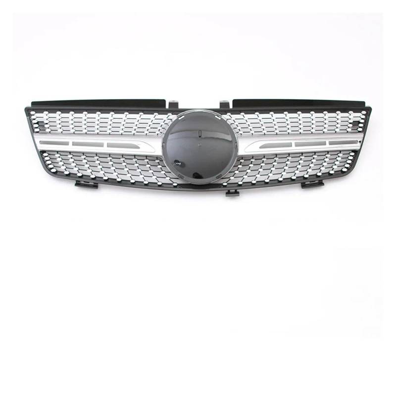 Front Kühlergrille Front Racing Grille Front Stoßstange Grille Für Für Benz Für ML-Klasse Für W164 2005 2006 2007 2008 Für ML320 Für ML350 Für ML500 Auto Front Gitter(Diamond-Silver) von Drkxdt