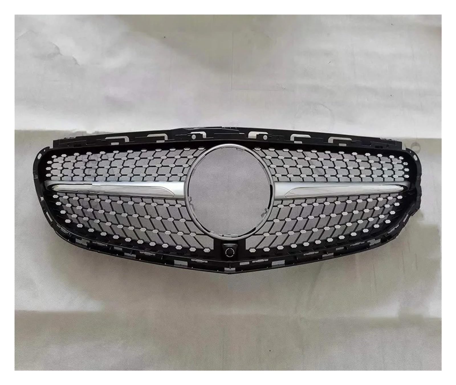 Front Kühlergrille Fronteinlassgitter-Kühlergrill-Körpersatz Für Für Benz Für E-Klasse Für 212 2009 2010 2011-2015 Diamant-Styling-Grill Tuning-Zubehör Auto Front Gitter(13-15 Diamond Silver) von Drkxdt