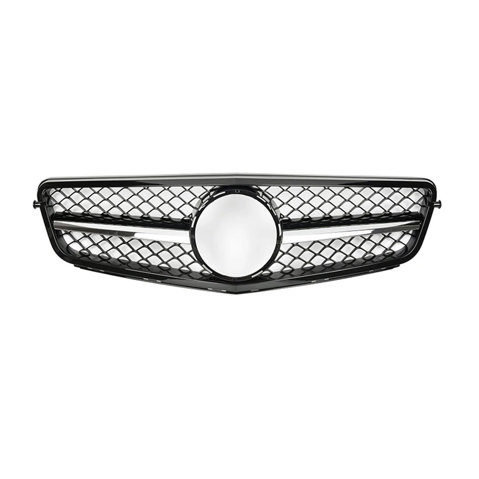 Front Kühlergrille Frontschürze Grille Haube Grill Für Für Benz Für C Für W204 Für C43 2007 2008 2009 2010-2014 Für C180 Für C200 Für C250 Für C300 Tuning Auto Front Gitter(AMG-Chrome 1 Pin) von Drkxdt