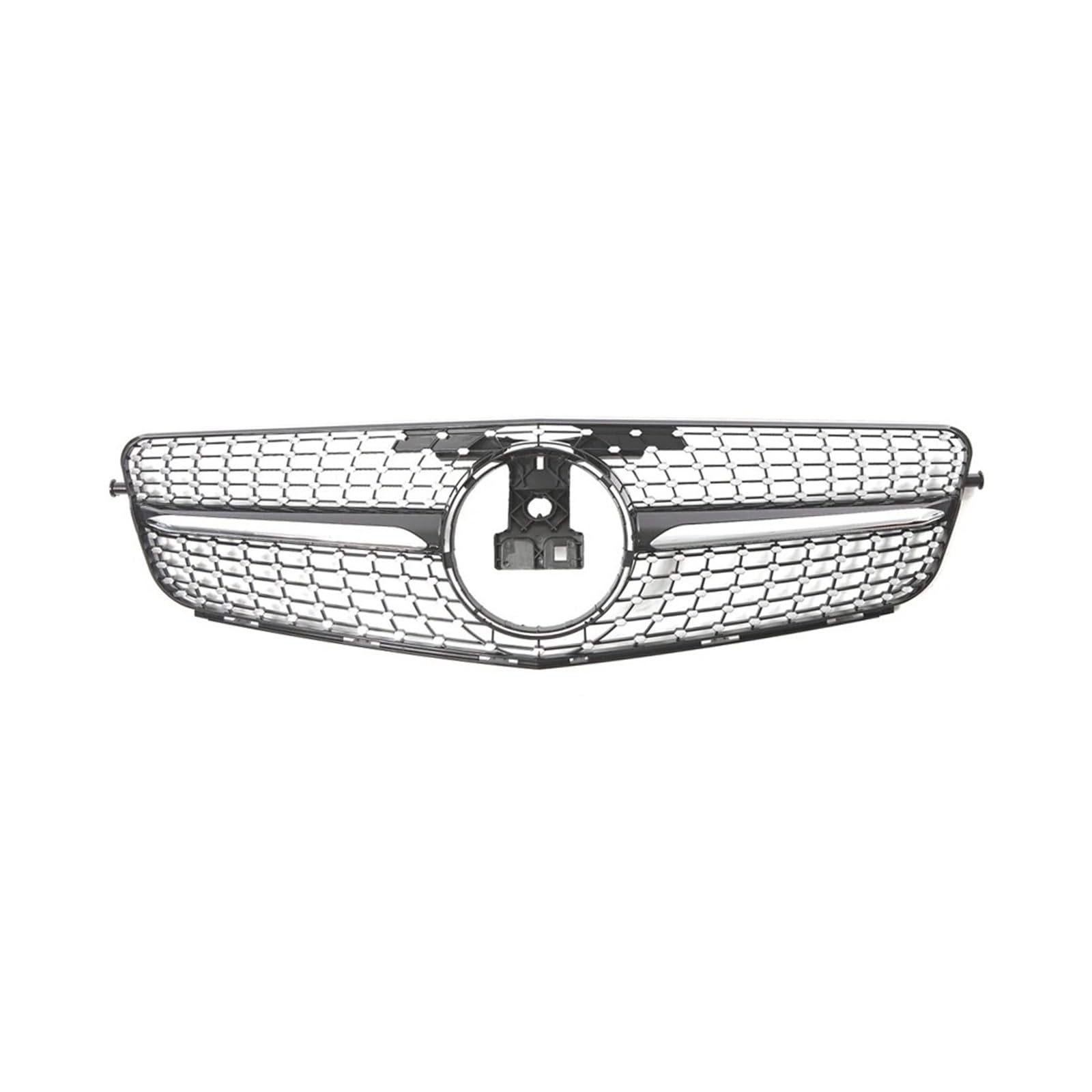 Front Kühlergrille Frontschürze Grille Haube Grill Für Für Benz Für C Für W204 Für C43 2007 2008 2009 2010-2014 Für C180 Für C200 Für C250 Für C300 Tuning Auto Front Gitter(Diamond-Black) von Drkxdt