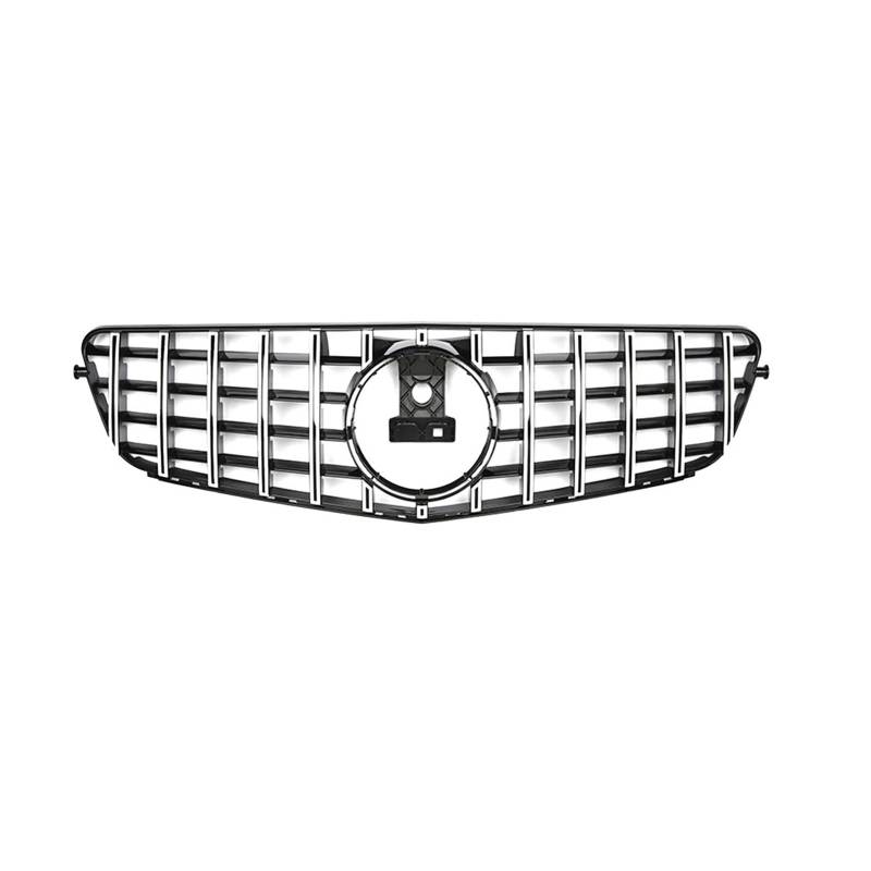 Front Kühlergrille Frontschürze Grille Haube Grill Für Für Benz Für C Für W204 Für C43 2007 2008 2009 2010-2014 Für C180 Für C200 Für C250 Für C300 Tuning Auto Front Gitter(GT-Silver) von Drkxdt