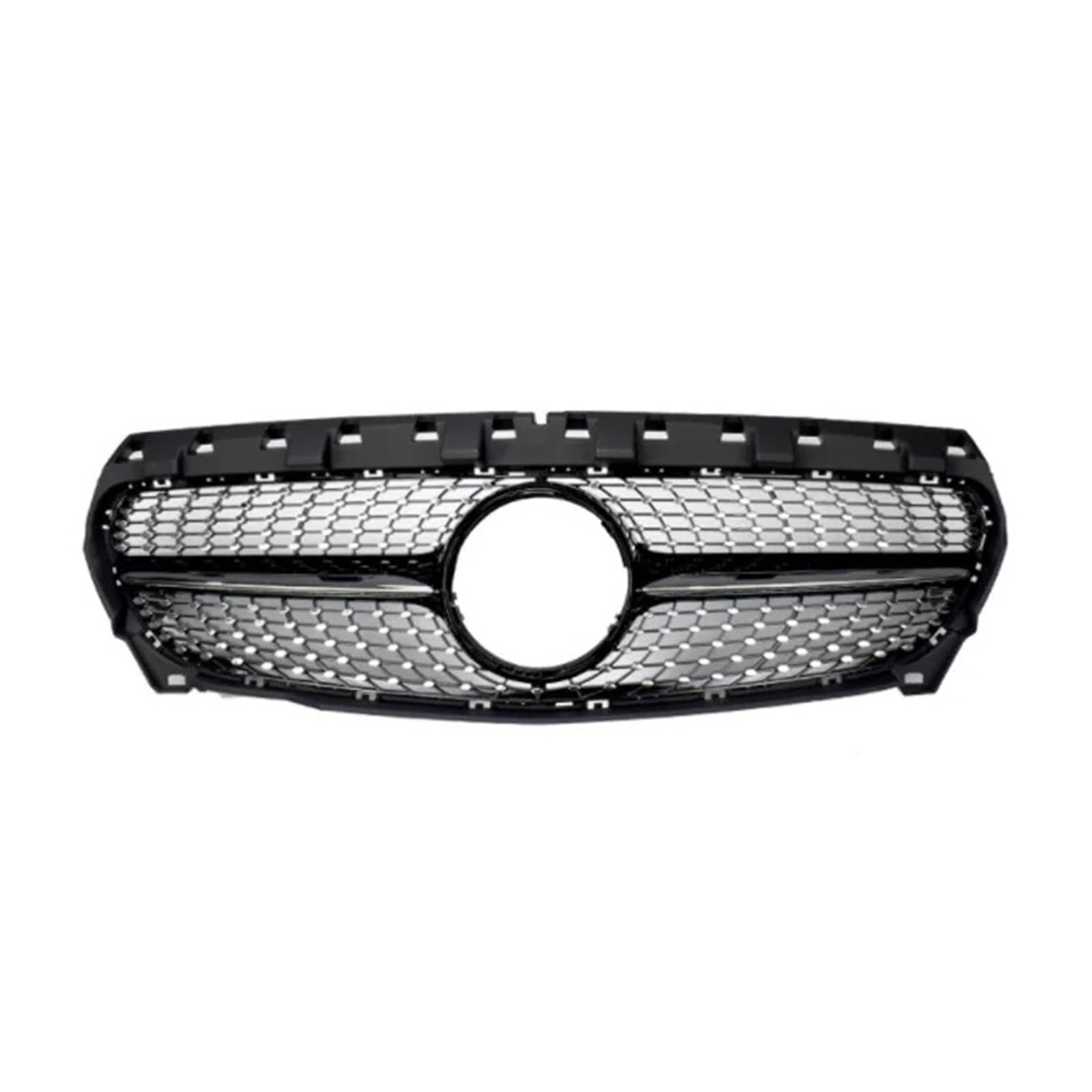 Front Kühlergrille Frontstoßstange Grille Für Für Benz Für CLA Klasse Für W117 2013 2014 2015 2016 Sport Racing Grill Stil Diamant Facelift ABS Auto Auto Front Gitter(Diamond Black) von Drkxdt