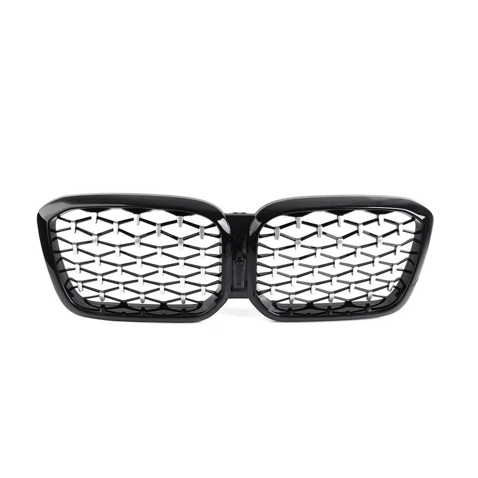 Front Kühlergrille Frontstoßstangengitter Für X3 Für G01 Für X4 Für G02 2022-IN Glanz-Einzellinien-Stil Matt-Renngitter Auto Front Gitter(Diamond-Chrome Black) von Drkxdt