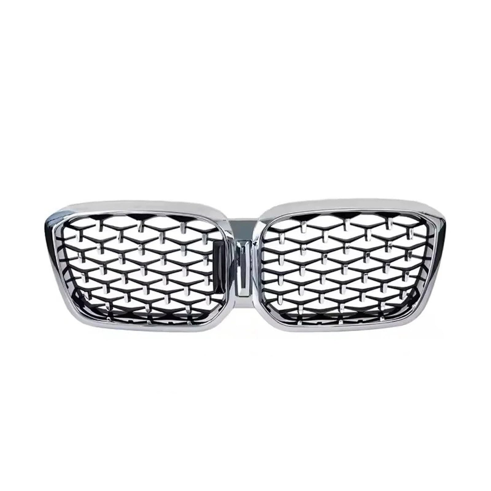 Front Kühlergrille Frontstoßstangengitter Für X3 Für G01 Für X4 Für G02 2022-IN Glanz-Einzellinien-Stil Matt-Renngitter Auto Front Gitter(Diamond-Silver) von Drkxdt