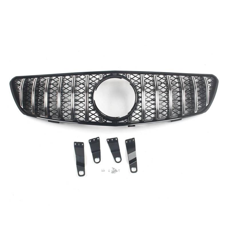 Front Kühlergrille Frontstoßstangengrill Body Kit Kühlergrill Für Für Benz Für R-Klasse Für W251 2005 2006 2007 2008 2009 Für R350 Für R500 Auto Front Gitter(Chrom) von Drkxdt