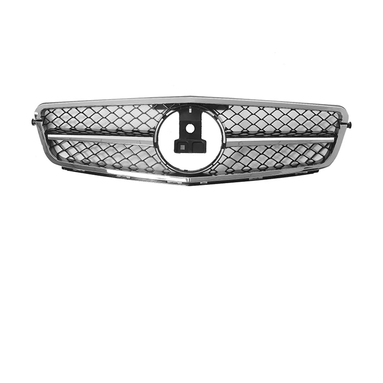 Front Kühlergrille Frontstoßstangengrill Für Benz Für C-Klasse Für W204 2008–2014 Für C180 Für C200 Für C250 Für C280 Für C350 Schwarzer Stil Auto Front Gitter(AMG-Chrome Black) von Drkxdt