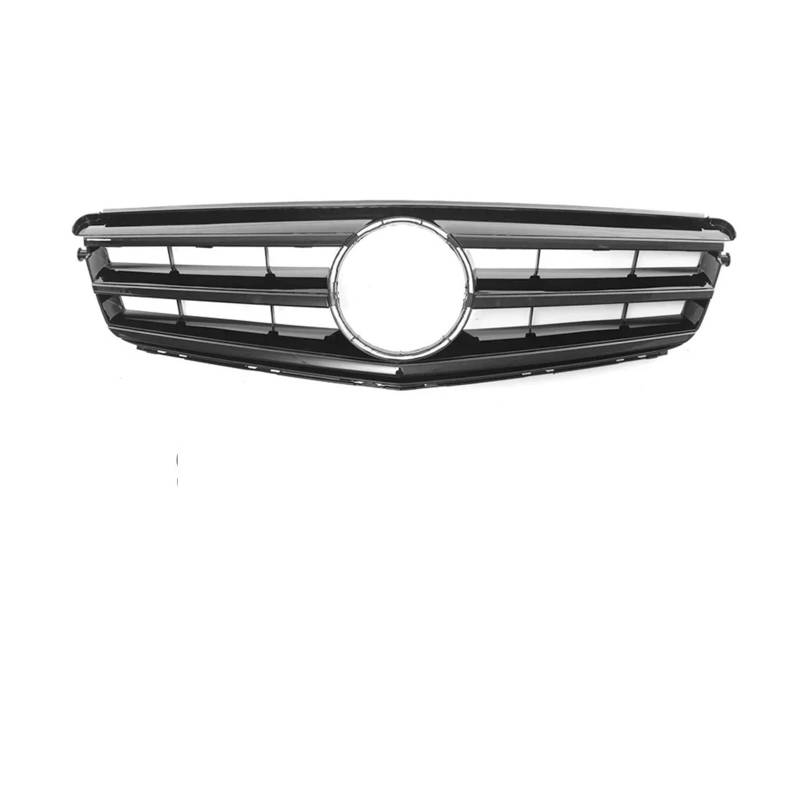 Front Kühlergrille Frontstoßstangengrill Für Benz Für C-Klasse Für W204 2008–2014 Für C180 Für C200 Für C250 Für C280 Für C350 Schwarzer Stil Auto Front Gitter(Sport-Glossy Black) von Drkxdt